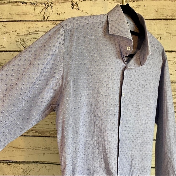 LOUIS FÉRAUD Blue Shirt Neck Shirts For Men - Picture 6 of 11